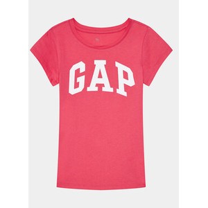 Różowa bluzka dziecięca Gap z krótkim rękawem