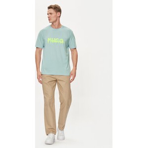 Zielony t-shirt Hugo Boss w młodzieżowym stylu