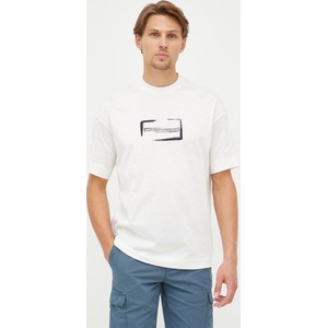T-shirt Emporio Armani z krótkim rękawem w młodzieżowym stylu z bawełny