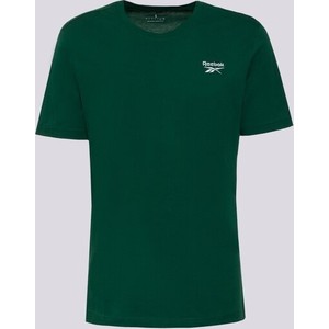 Zielony t-shirt Reebok z krótkim rękawem