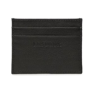 Les Deux Etui na karty kredytowe Leather Cardholder LDM940067 Czarny