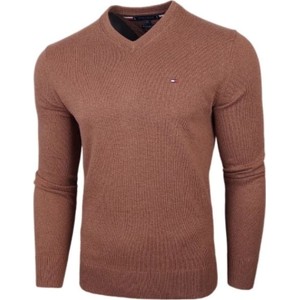 Brązowy sweter Tommy Hilfiger z kaszmiru w stylu casual