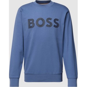 Niebieska bluza Hugo Boss z bawełny w młodzieżowym stylu