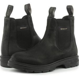 Czarne buty zimowe Gant w stylu casual