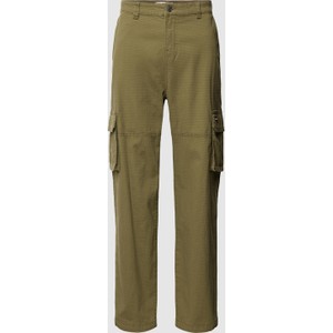 Zielone spodnie Review z bawełny w stylu casual