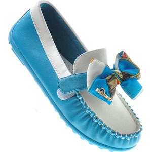 Niebieskie półbuty dziecięce Pantofelek24 dla dziewczynek