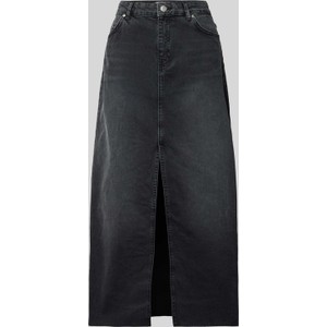 Czarna spódnica Review midi w stylu casual z bawełny