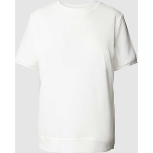 T-shirt comma, z okrągłym dekoltem z krótkim rękawem z bawełny