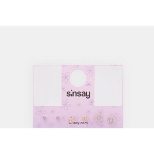 Sinsay - Kolczyki 3 pack - wielobarwny