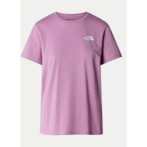 Różowy t-shirt The North Face w sportowym stylu