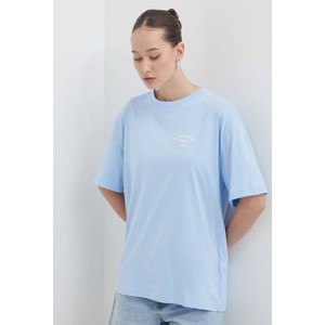Niebieski t-shirt Roxy w sportowym stylu