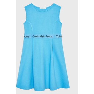 Niebieska sukienka dziewczęca Calvin Klein