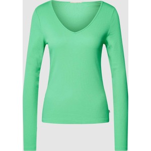 Zielona bluzka Qs z bawełny