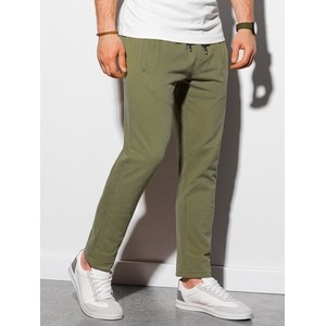 Zielone spodnie sportowe Ombre z dresówki