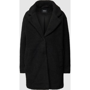 Czarny płaszcz Only bez kaptura w stylu casual