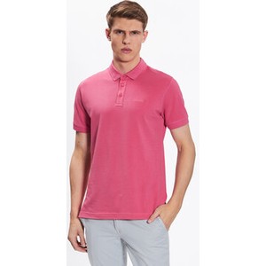 Różowa koszulka polo Joop! z krótkim rękawem