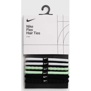 Nike gumki do włosów 6-pack kolor czarny