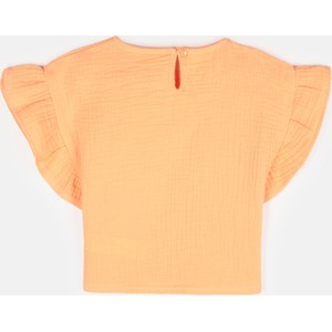 Pomarańczowa bluzka dziecięca Gate z bawełny