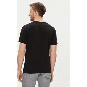 Czarny t-shirt Tommy Hilfiger z krótkim rękawem