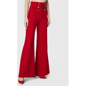 Czerwone spodnie Elisabetta Franchi w stylu retro