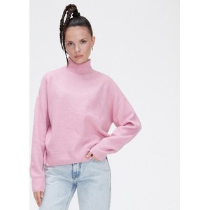 Różowy sweter Cropp w stylu casual z dzianiny