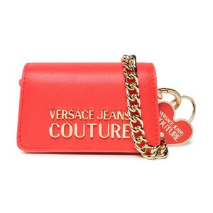 Czerwona torebka Versace Jeans matowa mała na ramię