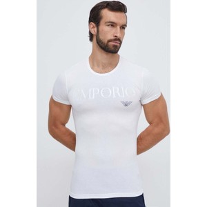 T-shirt Emporio Armani w stylu casual z krótkim rękawem z dzianiny