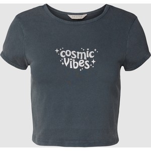 T-shirt Review w młodzieżowym stylu z okrągłym dekoltem z krótkim rękawem