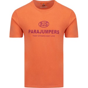 T-shirt Parajumpers w młodzieżowym stylu z bawełny z krótkim rękawem