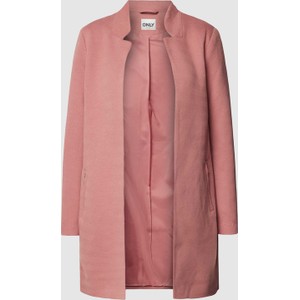 Różowy płaszcz Only w stylu casual krótki