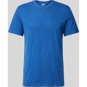 Niebieski t-shirt S.Oliver z krótkim rękawem w stylu casual z bawełny