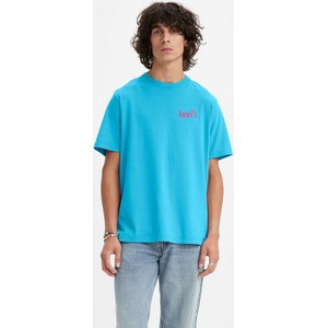 Niebieski t-shirt Levis z bawełny