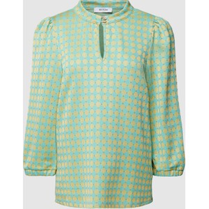 Zielona bluzka Be Pure Dutch z dekoltem w kształcie litery v w stylu casual