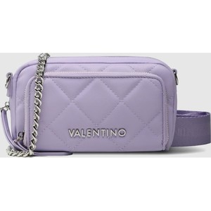 Fioletowa torebka Valentino by Mario Valentino na ramię