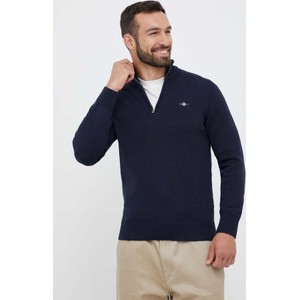 Granatowy sweter Gant z bawełny