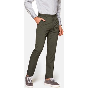Zielone spodnie LANCERTO z tkaniny w stylu casual