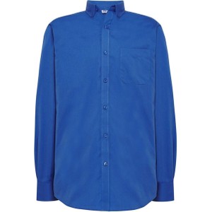 Niebieska koszula JK Collection z bawełny z klasycznym kołnierzykiem