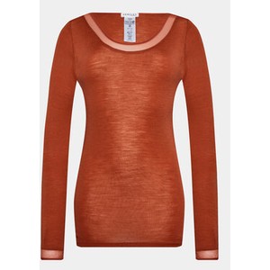 Pomarańczowa bluzka Femilet By Chantelle w stylu casual