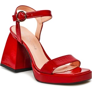 Czerwone sandały Baldaccini z klamrami
