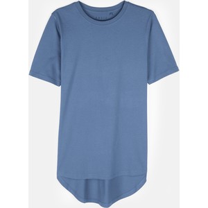 Niebieski t-shirt Gate w stylu casual