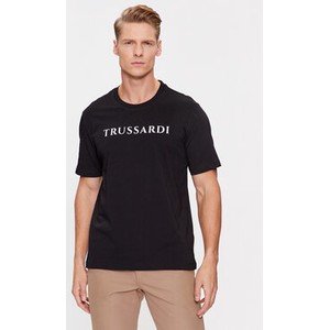 T-shirt Trussardi z krótkim rękawem w młodzieżowym stylu