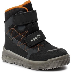 Buty dziecięce zimowe Superfit na rzepy dla chłopców z goretexu