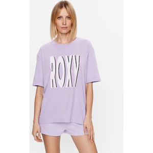 Fioletowy t-shirt Roxy