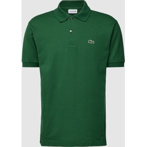 Zielona koszulka polo Lacoste w stylu casual z bawełny z krótkim rękawem