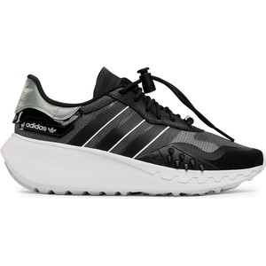 Czarne buty sportowe Adidas z płaską podeszwą
