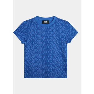 Niebieska koszulka dziecięca Karl Lagerfeld