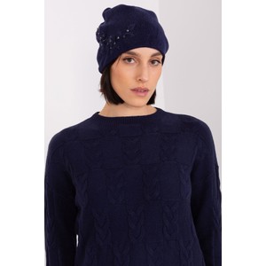 Granatowa czapka Wool Fashion Italia