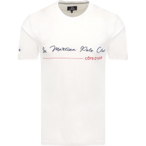 T-shirt La Martina z bawełny w młodzieżowym stylu