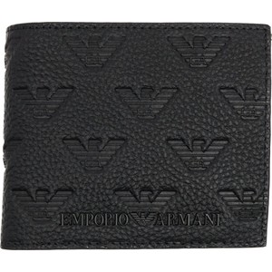 Czarny portfel męski Emporio Armani