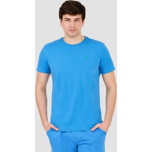 Niebieski t-shirt La Martina w stylu casual